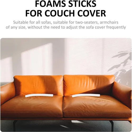 Vista 4 de VOSAREA 20 piezas de fundas de sofá con agarres de espuma para funda de sofá, relleno de huecos, tiras de agarre antideslizantes para sillones