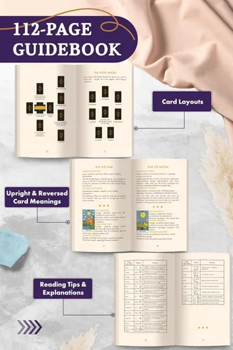 Vista 5 de Wyspell Tarot for Learning - Tarot Cards with Meanings on Them & Guidebook