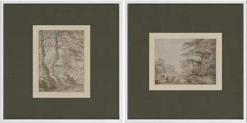Vista 59 de SIGNFORD Impresión en Lienzo Enmarcado Arte de Pared Art Nouveau Lago de Cisnes Elegantes Ilustraciones de Aves Acuáticas Moderno Boho Naturaleza