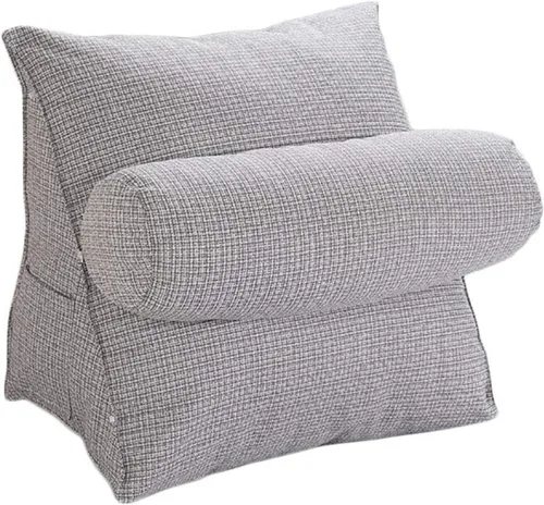Vista 5 de Cojín triangular de cuña para cama, almohada de cuña para dormir, reflujo ácido, embarazo, respaldo ajustable para cama, almohadas de lectura