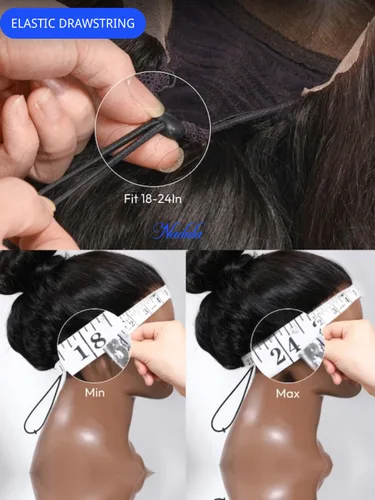 Vista 8 de Nadula Bye Bye Cap 13x4 HD Cuero Cabelludo Real 3D Body Wave Pelucas de Encaje Frontal de Cabello Humano Pre Todo, Peluca Sin Pegamento con Cordón