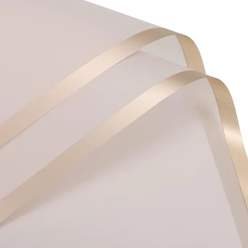 Vista 19 de MECCANIXITY 10 piezas de papel de regalo de flores con borde dorado, morado, 22.8 x 22.8 pulgadas, impermeable, para suministros de ramo de Púrpura