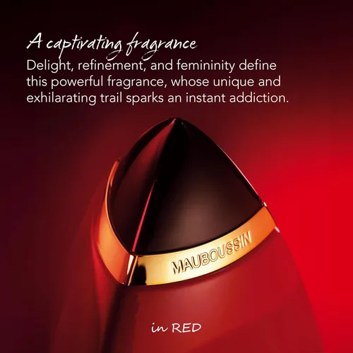 Vista 3 de Mauboussin - In Red 3.4 fl oz (3.3 Fl Oz) - Eau de Parfum para Mujer - Aromas orientales, florales y amaderados
