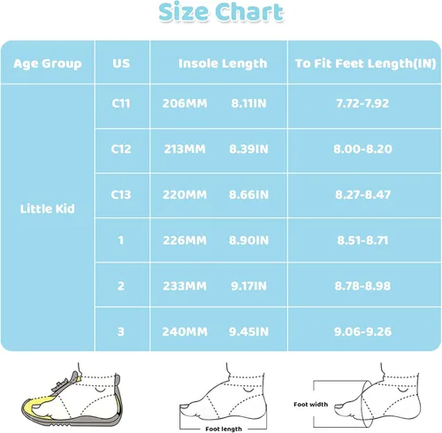 Vista 7 de FUNKYMONKEY Zapatos de agua unisex para niños y niñas