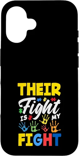 Vista 32 de Their Fight is My Fight Autism Awareness Case for iPhone 17