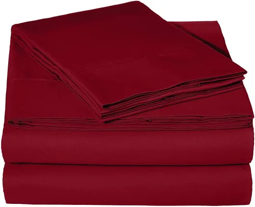 Vista 16 de Juego de sábanas de bolsillo extra profundo de 4 piezas de 600 hilos, 100% algodón, sábanas súper profundas para colchones de 18 a 24 pulgadas