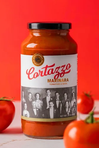Vista 3 de Cortazzo Foods Salsa Marinara Pasta, 25 OZ