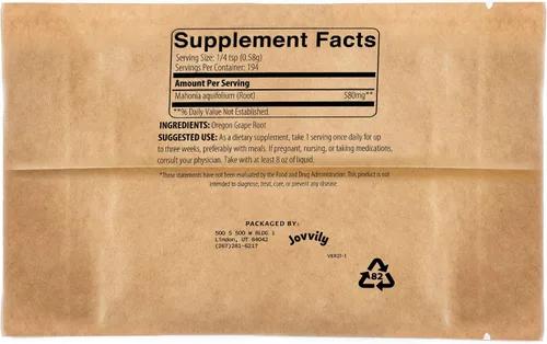 Vista 2 de Jovvily Polvo de raíz de uva Oregon - 4 oz - Un solo ingrediente, suplemento herbario