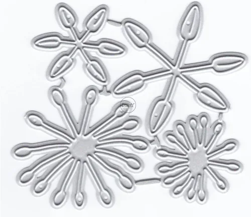 Vista 8 de DzIxY Troqueles de corte de metal de hoja de pétalos para hacer tarjetas, kit de papel de gofrado, troquelados, plantillas de máquina de álbumes