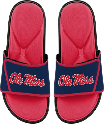 Vista 130 de FOCO Sandalias deportivas de espuma para ducha con logotipo de equipo universitario de la NCAA para hombre