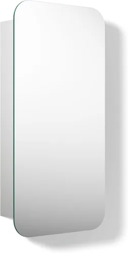 Vista 31 de Kohler 35573-BNL Verdera® - Espejo de gabinete de medicina enmarcado, diseño cápsula, interior espejado, gabinete de baño, estantes de vidrio