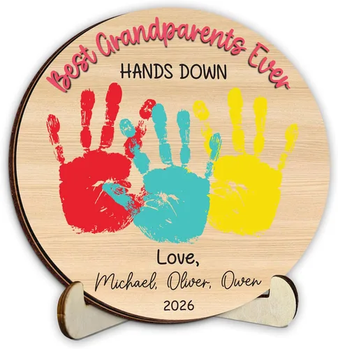 Vista 44 de Regalos personalizados de béisbol con texto en inglés «We Caught the Best Dad», regalos para el Día del Padre de parte del hijo, marco de madera