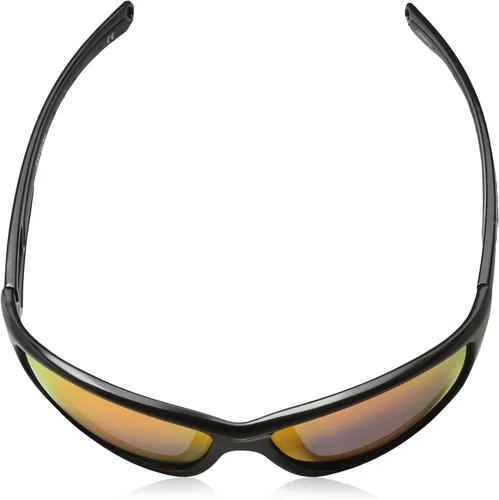 Vista 4 de Body Glove Gafas de sol polarizadas Bobby para hombre, Espejo negrorojo brillante