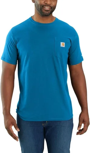 Vista 7 de Carhartt Para Hombre 104616 Force® Ajuste Relajado Peso Medio Manga Corta con Bolsillo Aventurine