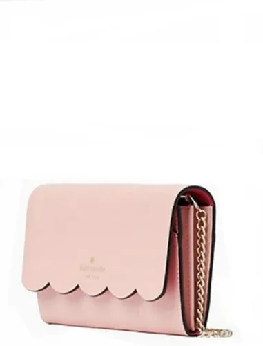 Vista 2 de Kate Spade Gemma - Cartera cruzada con cadena, Rosa.