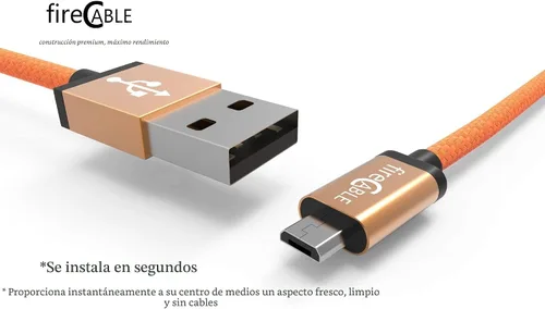Vista 4 de Firecable Plus – Alimenta el Amazon Fire TV Stick directamente desde el puerto USB de la pantalla de TV plana. Quita la necesidad de un salida AC.