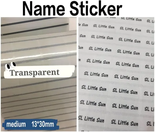 Vista 7 de 206 calcomanías con nombre personalizadas, 6 estilos diferentes【10 x 33 mm】(0.4 x 1.3 pulgadas)/adhesivo impermeable con nombre, adhesivo de nombre