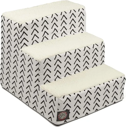Vista 47 de Majestic Pet - Escaleras portátiles para mascotas suave escalón de espuma de sherpa escalones para perros y gatos rampa para cachorros