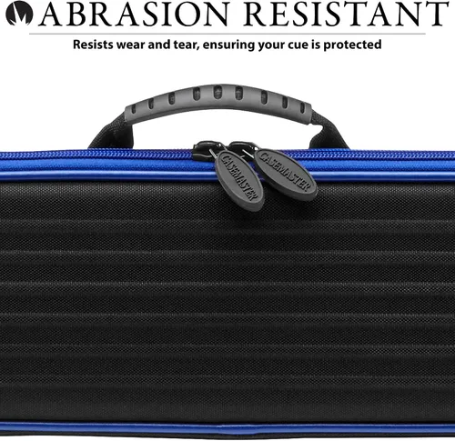 Vista 6 de Casemaster Parallax - Estuche para taco de billar/billar 600D Oxford de poliéster pesado e interior acolchado, capacidad para 1 taco completo de 2