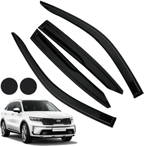 Vista 17 de Protectores de lluvia para Mazda 3 Hatchback 2010-2013, deflectores de ventana lateral con cinta adhesiva para Mazda 3 Hatchback, viseras de ventana