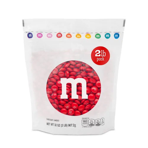 Vista 25 de M&M's - Bolsa de dulces de un solo color, de chocolate con leche, a granel.