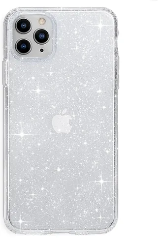Vista 12 de VELVET CAVIAR Funda brillante iridiscente para iPhone 11 Pro, funda protectora estética para mujer (cuarzo ópalo azul)