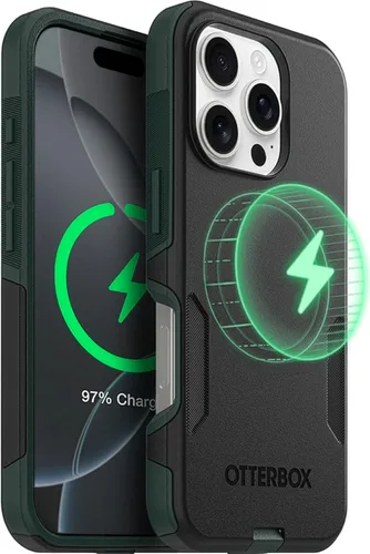 Vista 41 de OtterBox Funda para iPhone 16 Commuter Series - Jeans azul bebé, funda delgada y protectora para iPhone, de doble capa, absorción de impactos