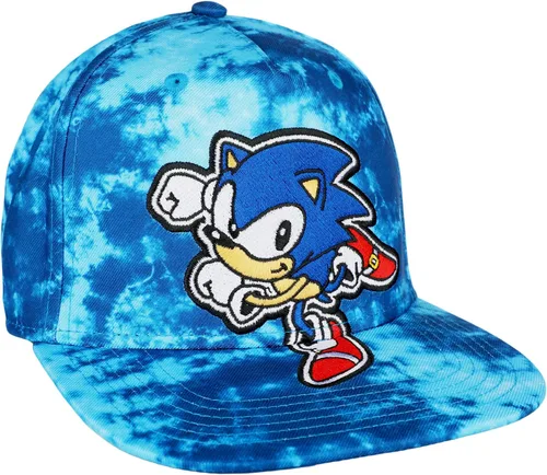Vista 2 de Bioworld Sombrero Snapback Sonic The Hedgehog Tie-Dye para jóvenes, Sonic el erizo