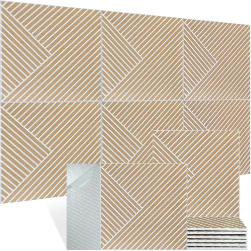 Vista 9 de Paneles acústicos, paquete de 6 paneles de pared insonorizados de 23.6 x 23.6 x 0.4 pulgadas, paneles de pared acústicos decorativos, paneles
