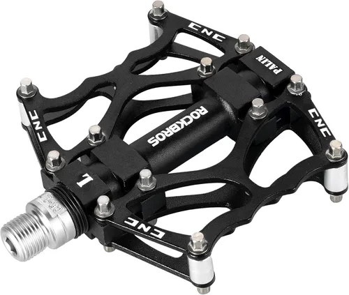 Vista 11 de ROCKBROS Pedales de bicicleta de montaña Pedales MTB CNC antideslizante ligero aleación de aluminio Pedales de bicicleta rodamientos sellados