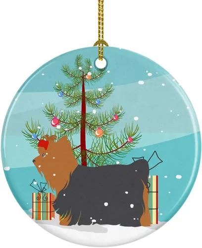 Vista 10 de Caroline's Treasures Cavalier King Charles Spaniel - Adorno de cerámica para árbol de Navidad, decoración colgante para el hogar, Navidad, fiestas