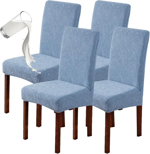 Vista 12 de Genina Fundas impermeables para sillas Parsons de comedor, fundas elásticas para sillas Parsons para comedor, cocina, funda protectora para silla