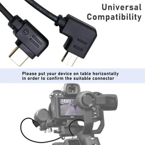 Vista 5 de Cable de control RSS, USB-C a Multi-USB Cable de control multicámara para DJI Ronin-SC para Sony A9, A7, A7S, A7S/A7R II, A7/A7R III 11.8 in (arriba)