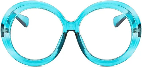 Vista 10 de willochra Lentes de lectura redondos de gran tamaño estilo Oprah con bisagra de resorte para computadora con bloqueo de luz azul para mujeres y Negro