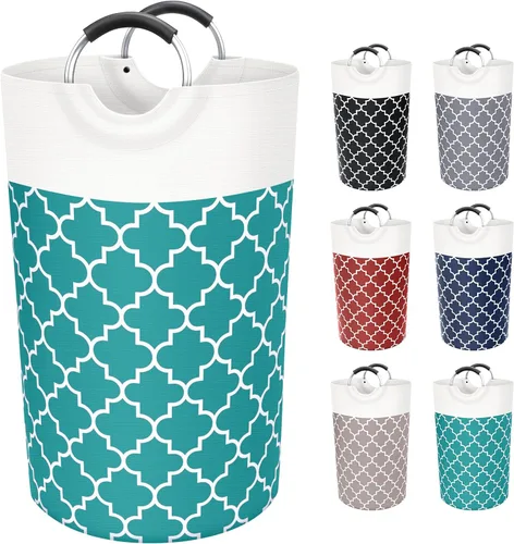 Vista 15 de Fabspace Cesta Grande para Ropa Sucia Cesto para Ropa Sucia Bolsa Contenedor de Lavado Bolsa para Ropa Plegable Alta con Asas Impermeable Viaje Baño