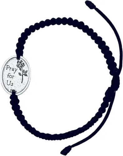 Vista 4 de Pulsera de joyería con medalla religiosa de San Peregrino