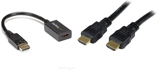 Vista 8 de Conversor de video con DisplayPort a HDMI 4K con audio, de la marca StarTech Estándar Negro