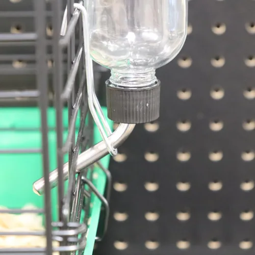Vista 6 de Lixit Botellas de agua planas a prueba de mordidas para conejos, hurones, ratas, pájaros, hámsters, cobayas, jerbos de chinchillas y otros animales