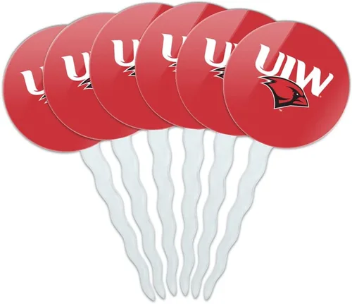 Vista 79 de Abilene Christian - Juego de 6 palillos para cupcakes con logotipo secundario