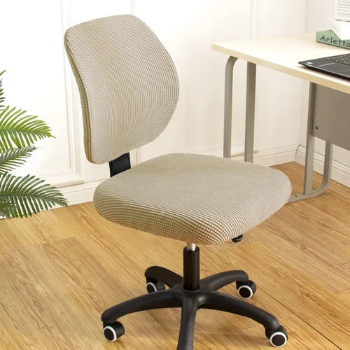 Vista 4 de Sunnyway Funda elástica para asiento de silla de oficina, extraíble y elástica, funda de asiento para silla de computadora, de elastano, lavable