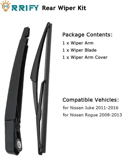 Vista 6 de Juego de limpiaparabrisas trasero 28780-JM00A para Nissan Juke 2011-2016, para Nissan Rogue 2008-2013