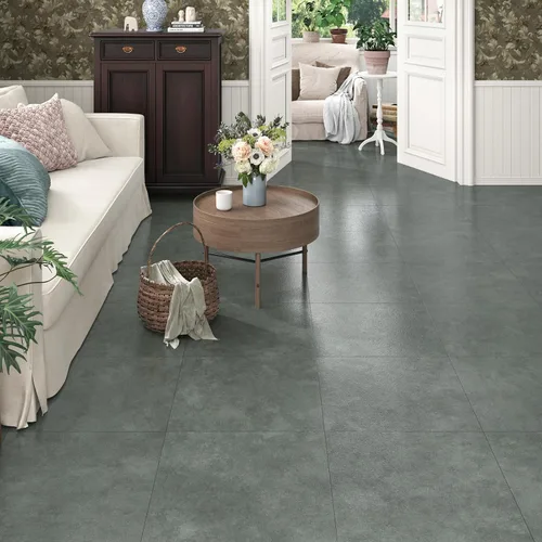 Vista 4 de WESTICK Azulejo de mármol gris para piso de baño impermeable