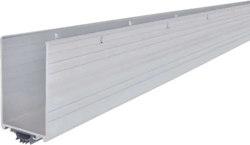 Vista 3 de M-D Building Products 68593 Burlete de aluminio y vinilo en forma de U con placa de patada para puerta inferior con tope de corriente de aire