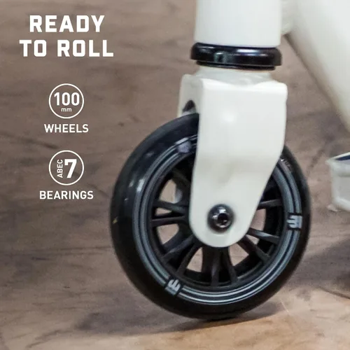 Vista 3 de Mongoose Rise - Patín scooter de estilo libre para trucos y acrobacias, para niños, jóvenes, adultos, hombres y mujeres a partir de 8 años, cubierta