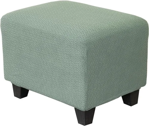 Vista 9 de KRFOONN Fundas otomanas elásticas y rectangulares para reposapiés, fundas impresas para taburetes de pies, protector de muebles con parte inferior