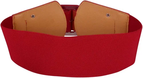 Vista 3 de Ayliss Cinturón de cintura elástica ancha para mujer, estilo vintage, de piel sintética, cinturón de cincha