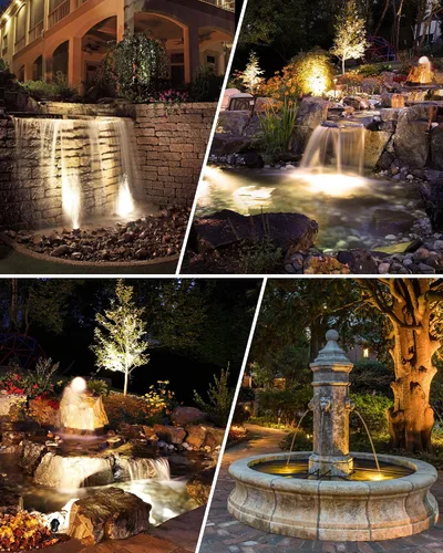 Vista 8 de SUNVIE Luces LED Subacuáticas para Estanque de 3W 3000K Blanco Cálido IP68 Impermeables Luces Subacuáticas para Estanque 12-24V AC/DC Bajo Voltaje