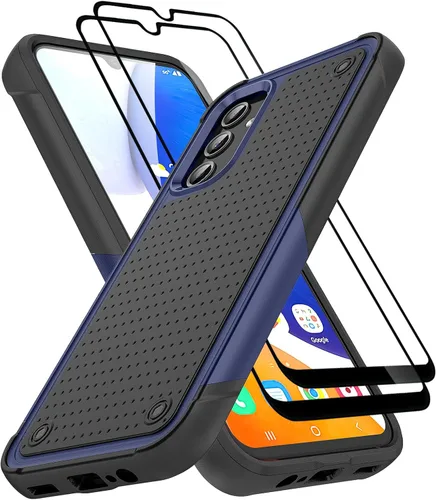 Vista 31 de Jeylly Funda compatible con Samsung Galaxy A12, Samsung Galaxy A12 con protector de pantalla de vidrio templado, protección contra caídas de grado