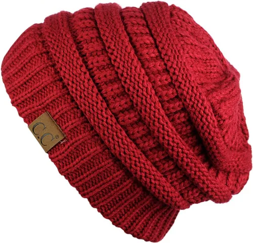 Vista 196 de C.C Trendy Warm Chunky Soft Stretch Cable Knit Beanie