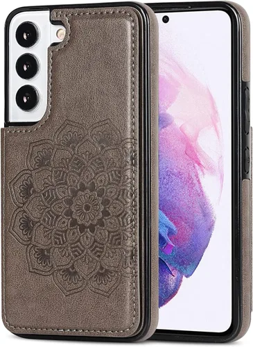 Vista 8 de Asuwish Funda compatible con Samsung Galaxy S22 5G y protector de pantalla de vidrio templado, accesorios para celda, soporte para tarjetas, soporte